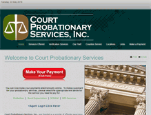 Tablet Screenshot of courtprobationaryservices.com